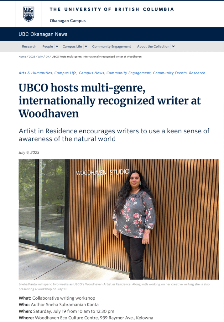 In the news! Woodhaven Artist in Residence, 2025