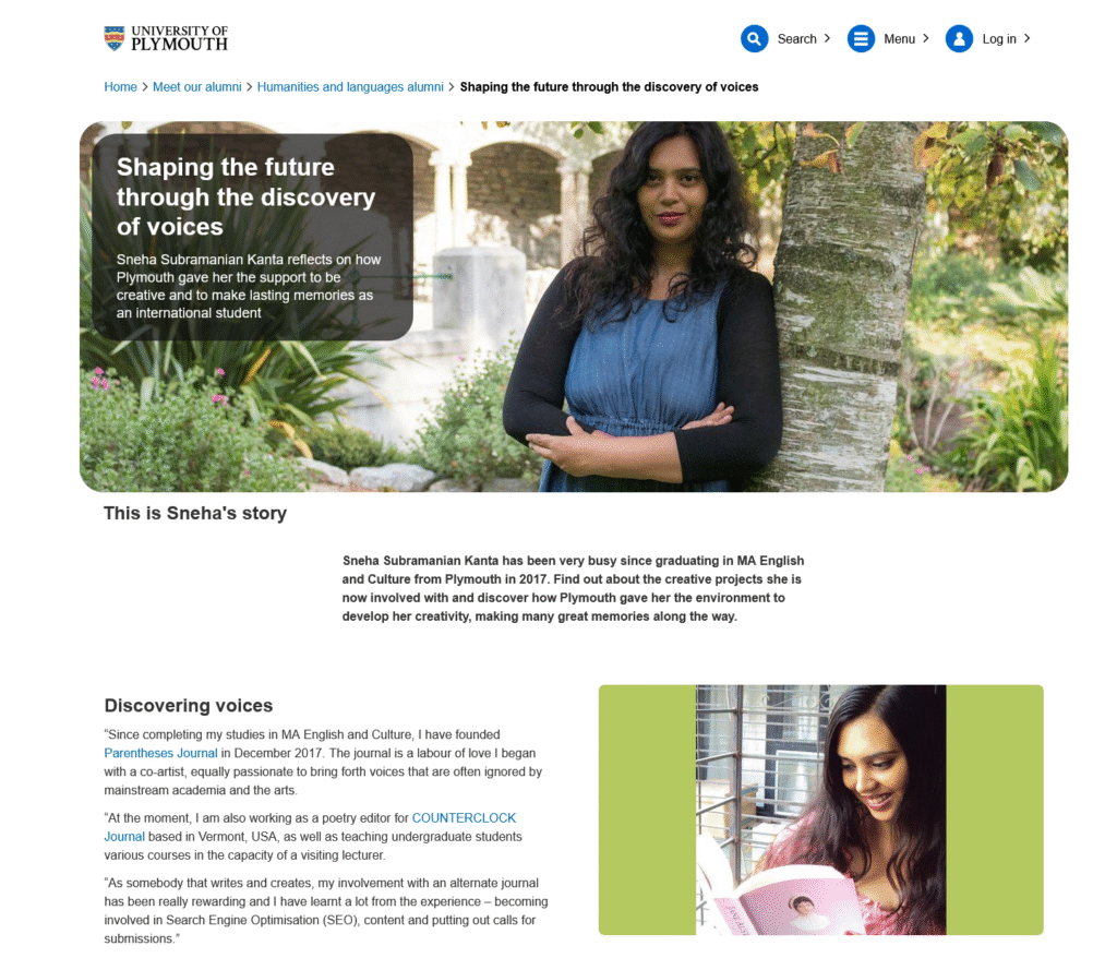 Featured distinguished alumni, University of Plymouth