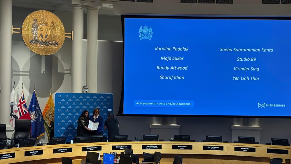 Civic Award of Recognition, a high honor from the fifth largest city in Ontario, presented by the Mayor